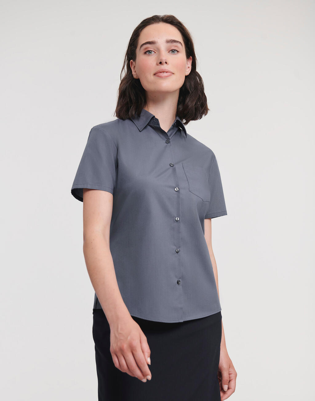 Russell Collection Ladies' Poplin Shirt