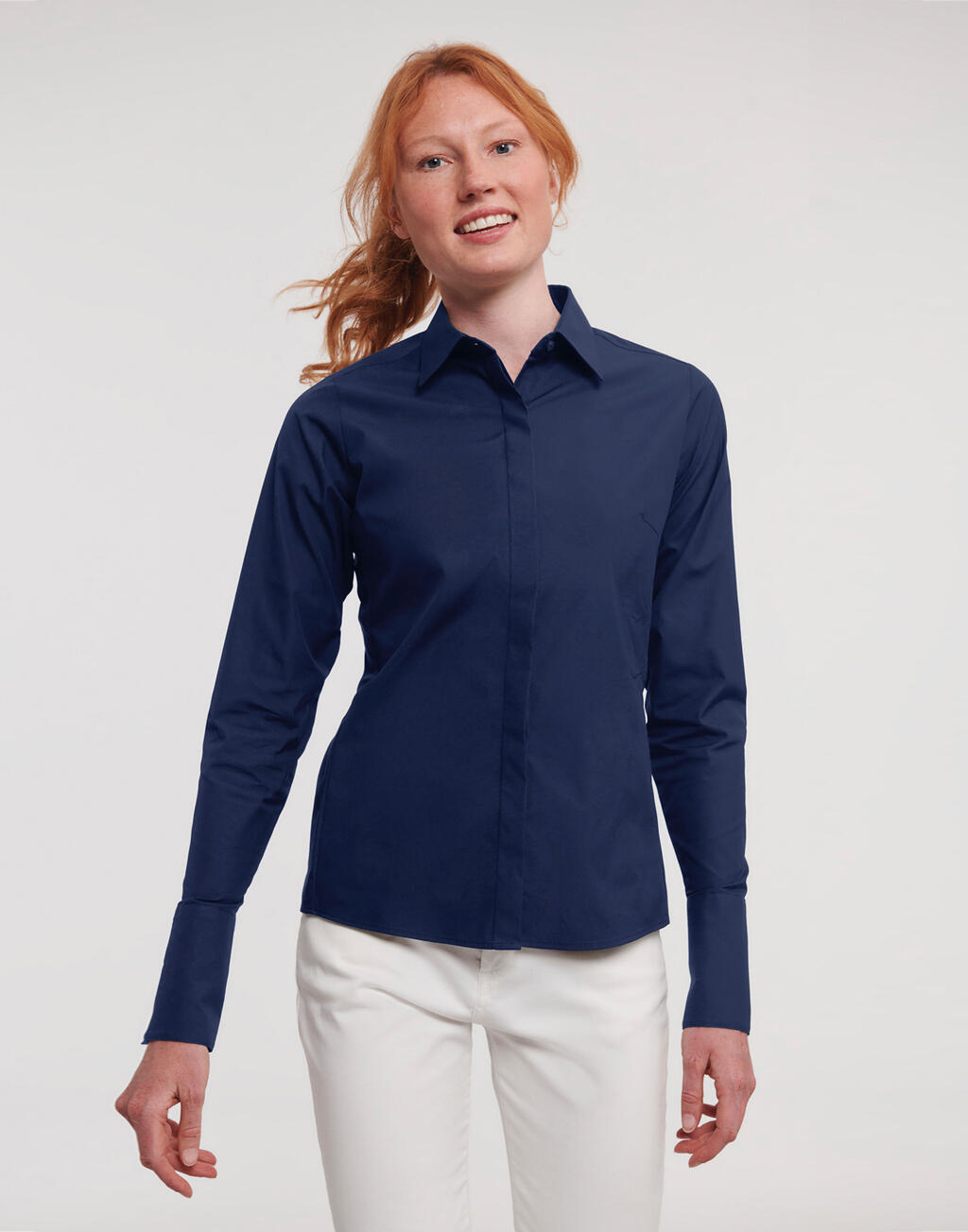 Russell Collection Ladies' LS Ultimate Stretch Shirt
