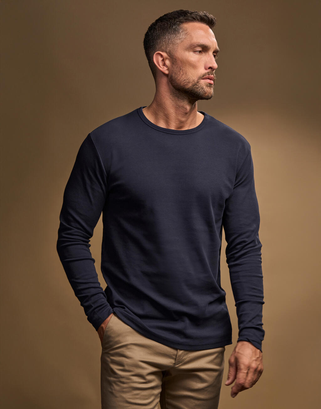 Tee Jays Mens LS Interlock T-Shirt