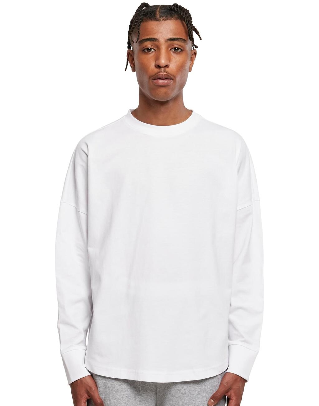 Build Your Brand Oversized Cut On Sleeve Longsleeve